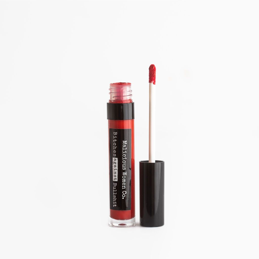 Bitches Against Bullshit - Malicious Matte Liquid Lipstick - Boss Bitch! (True Red) - Malicious Women Co. - Makeup